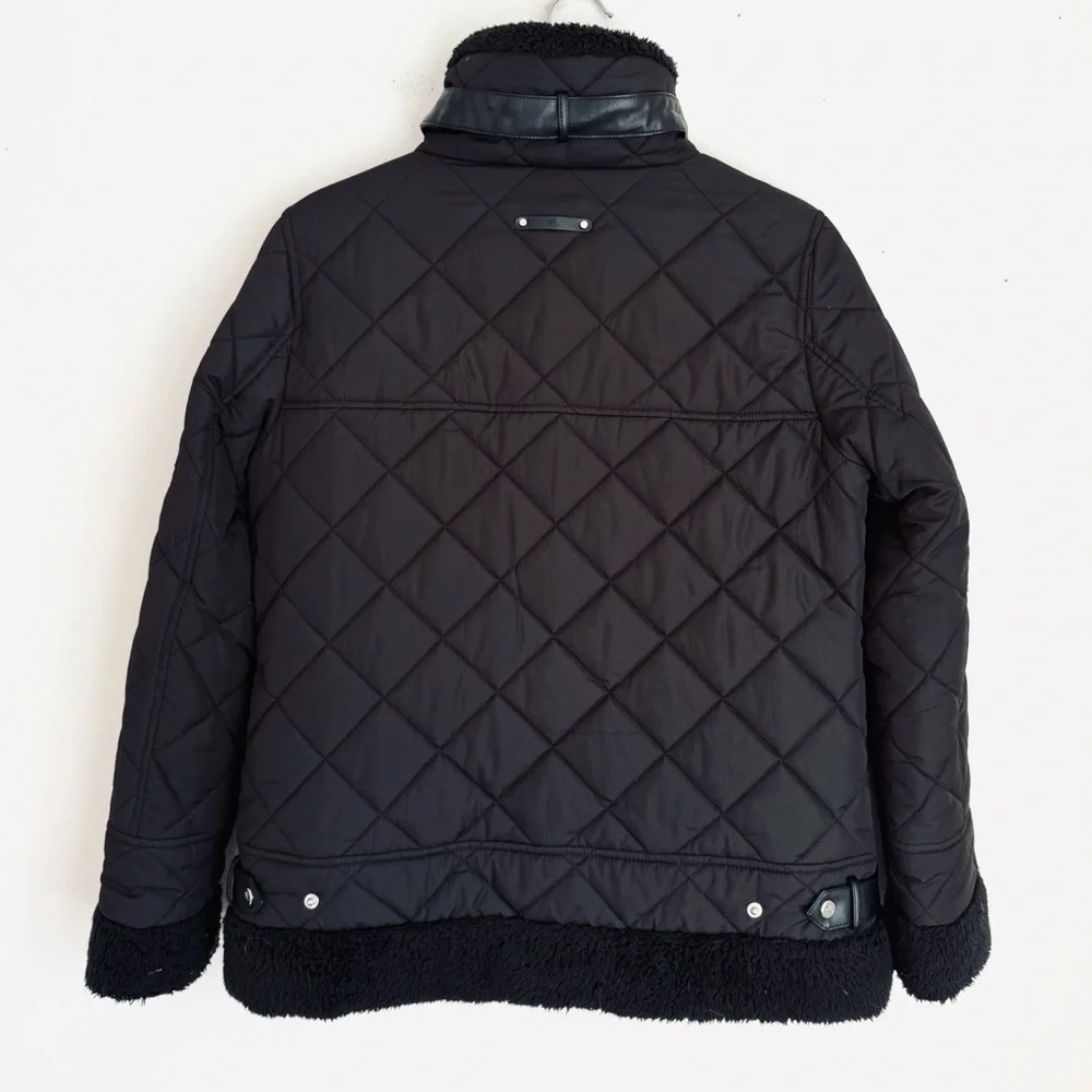 Ralph Lauren Quilted Black Zip-Front Jacket - Picture 9 of 11